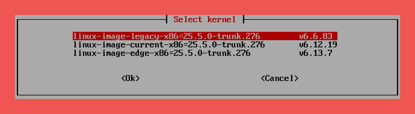 Install alternative kernels